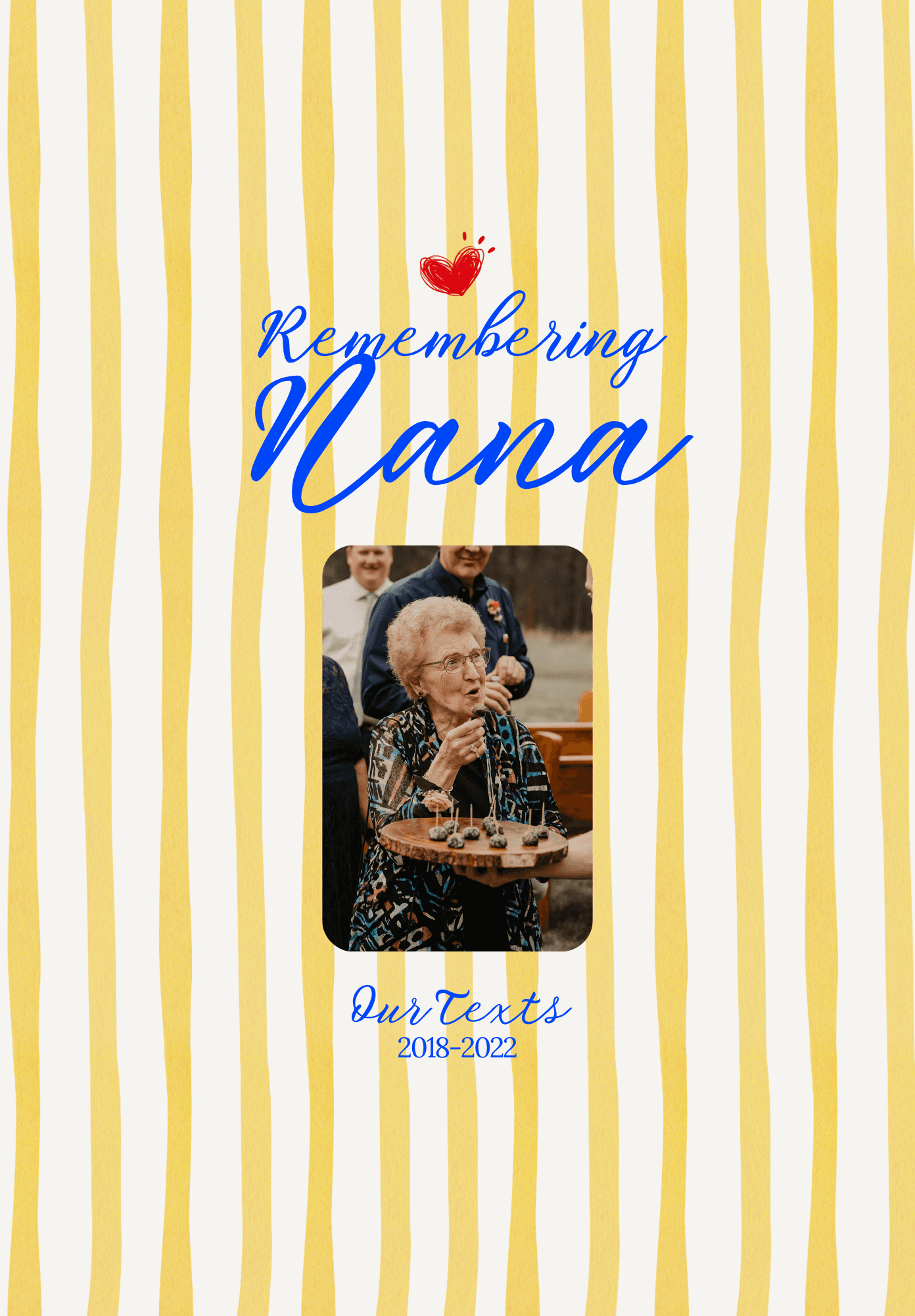 Memorial book cover remembering Grandma